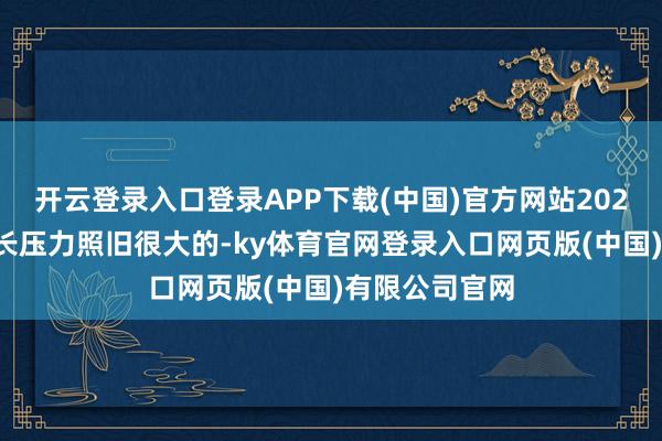 开云登录入口登录APP下载(中国)官方网站2025年待业金增长压力照旧很大的-ky体育官网登录入口网页版(中国)有限公司官网