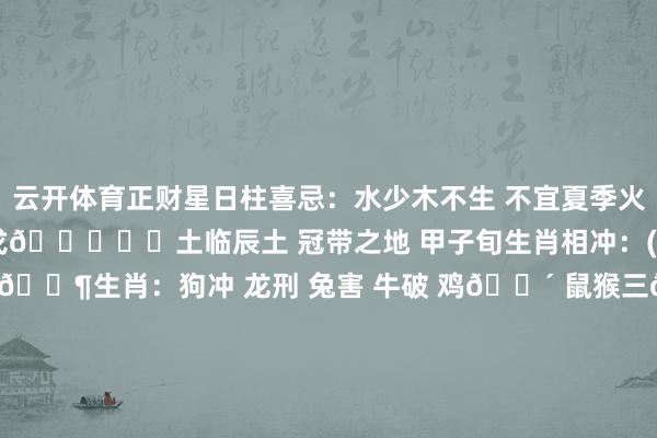 云开体育正财星日柱喜忌：水少木不生 不宜夏季火 郁勃水木春十二永生：戊🏔️️土临辰土 冠带之地 甲子旬生肖相冲：(戊辰)龙🐲 冲 (壬戌)狗🐶生肖：狗冲 龙刑 兔害 牛破 鸡🈴 鼠猴三🈴旬空所值：太空-戌亥 月空-午未 年空-寅卯胎元命宫：胎元-乙亥 命宫-乙酉 身宫-乙酉-ky体育官网登录入口网页版(中国)有限公司官网