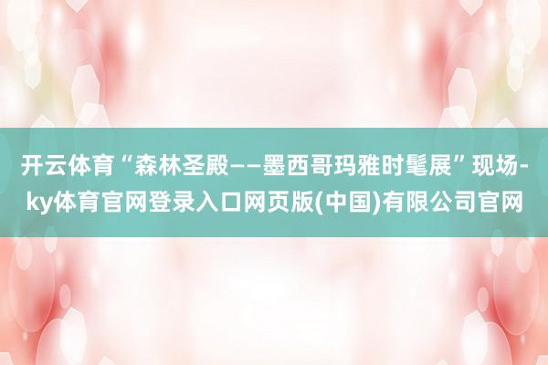 开云体育“森林圣殿——墨西哥玛雅时髦展”现场-ky体育官网登录入口网页版(中国)有限公司官网