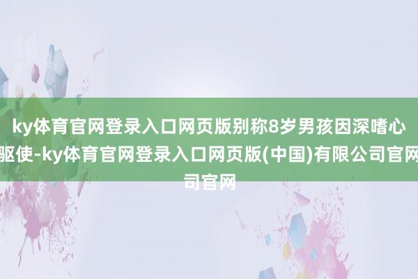 ky体育官网登录入口网页版别称8岁男孩因深嗜心驱使-ky体育官网登录入口网页版(中国)有限公司官网
