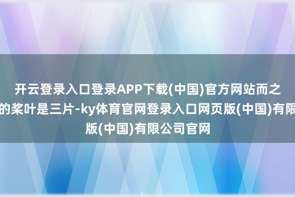 开云登录入口登录APP下载(中国)官方网站而之前鼓动器的桨叶是三片-ky体育官网登录入口网页版(中国)有限公司官网